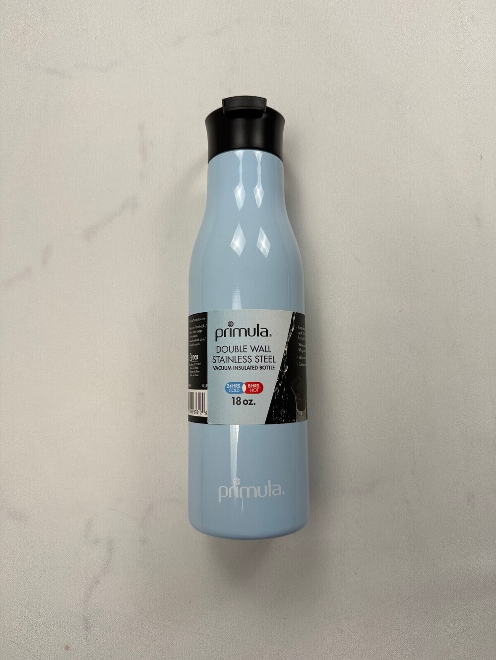 Primula Double Wall Bottle Light Blue Modern Classic Style